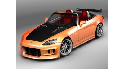 Honda S2000 Tuning 3D Model