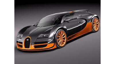 Bugatti Veyron Super Sport 2012 3D Model