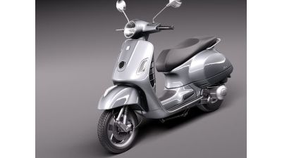 Vespa GTS 300 Super 2011 3D Model