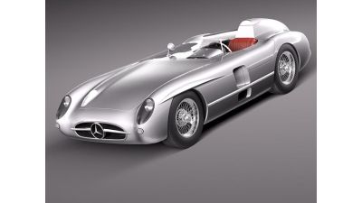 Mercedes-Benz 300 SLR 1955 spider 3D Model