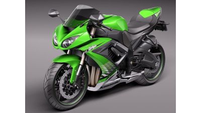 Kawasaki ZX-10R Ninja 2011 3D Model