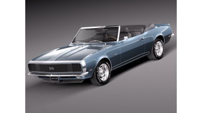 Chevrolet Camaro SS RS 1967 convertible 3D Model