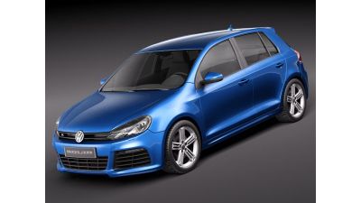 Volkswagen Golf R 2011 3D Model