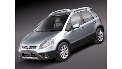 Fiat Sedici 2011 SUV 3D Model