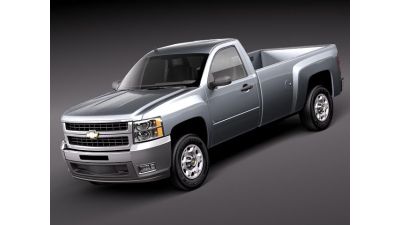 Chevrolet Silverado 2500hd regular cab 3D Model