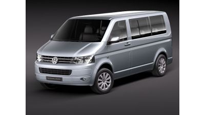 Volkswagen Caravelle Multivan T5 2010 3D Model