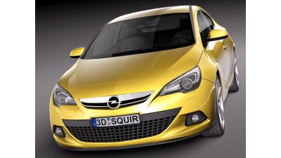 Opel Astra GTC 2012 3D Model