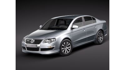 Volkswagen Passat B6 BlueMotion 3D Model