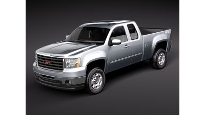 GMC Sierra 2500HD extended cab 3D Model