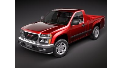 GMC Canyon 2004-2010 regular cab 3D Model