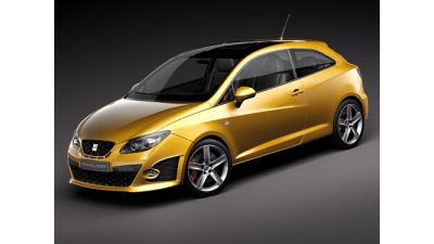 Seat VW Ibiza Cupra 2010 Auto 3D Model