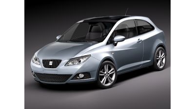 Seat Ibiza SportCoupe 2010 3D Model