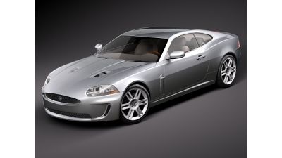 Jaguar XKR 2010 sports car 3D Model