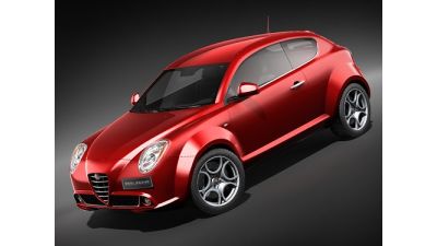 Alfa Romeo Mi.To 2009 mid-poly 3D Model