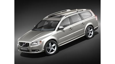 Volvo V70 2008 3D Model