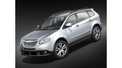 Subaru Tribeca 2008 mid-poly 3D Model