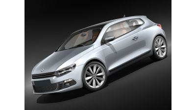 Volkswagen Scirocco 2009 3D Model