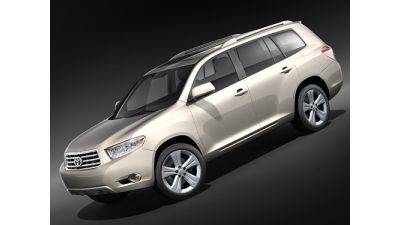 Toyota Highlander 2008 SUV 3D Model