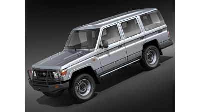 Toyota Land Cruiser 76 series Wagon 3D Model