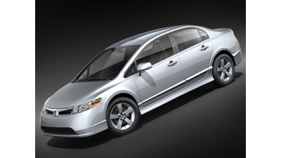 Honda Civic 2008 Sedan 3D Model