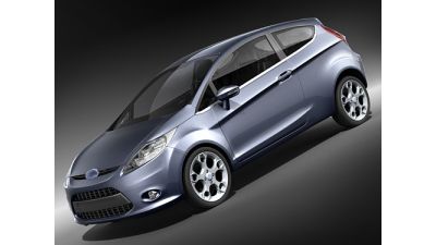 Ford Fiesta 3 Door 2009 mid-poly Hatchback