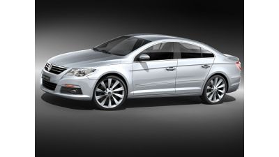 Volkswagen Passat CC mid-poly 3D Model