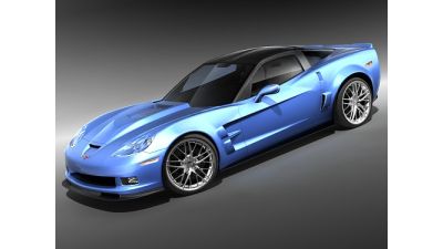 Chevrolet Corvette ZR1 2008 mid poly 3D Model