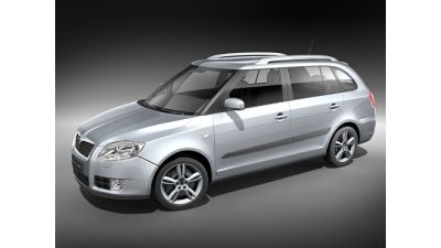 Skoda Fabia Combi 2008 3D Model