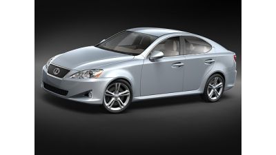 Lexus IS250 mid-poly 3D Model