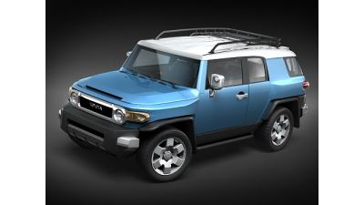 Toyota FJ Cruiser mid-poly 3D Model