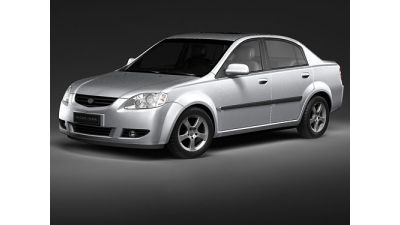 Average Sedan Custom Car 3D Model