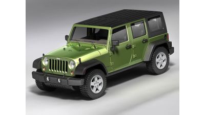 Jeep Wrangler Unlimited 2008 3D Model