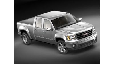 GMC Sierra 2007 crew cab 3D Model