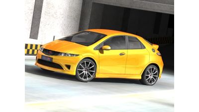 Honda Civic Type-R 2007 3D Model