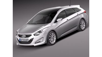 Hyundai I40 Sonata 2012 Wagon 3D Model