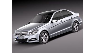 Mercedes-Benz C Class sedan 2012 3D Model