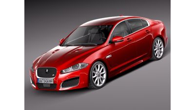 Jaguar XF-R 2013 3D Model