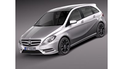 Mercedes Benz B-Class 2012 3D Model