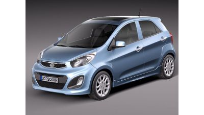 Kia Picanto 2012 5 Door 3D Model