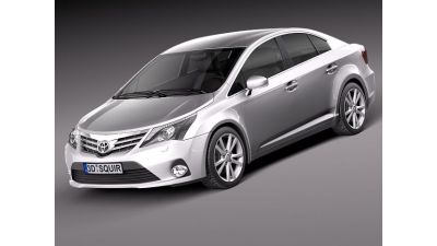 Toyota Avensis 2013 sedan 3D Model