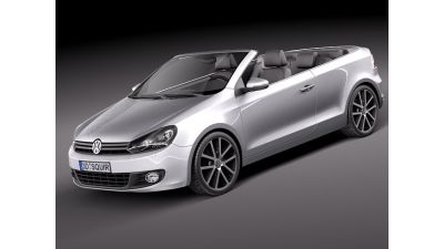 Volkswagen Golf Cabriolet 2012 3D Model