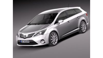 Toyota Avensis 2013 estate 3D Model