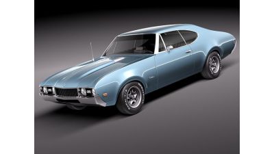 Oldsmobile 442 Cutlass 1968 3D Model