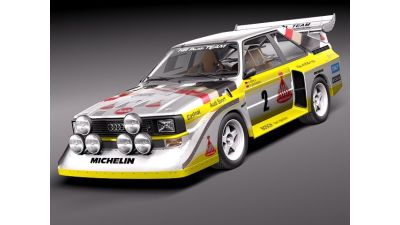 Audi Sport Quattro S1 E2 3D Model