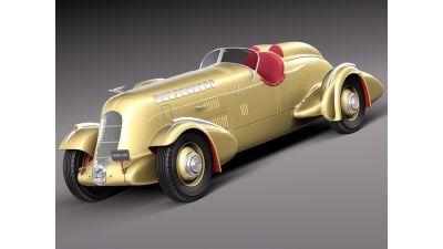 Duesenberg SJ Special Mormon Meteor 1935 3d model