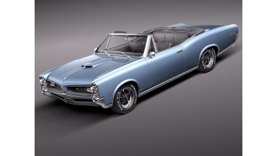 Pontiac GTO 1966 Convertible 3D Model