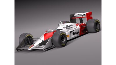 Mclaren Honda MP4-4 Ayrton Senna F1