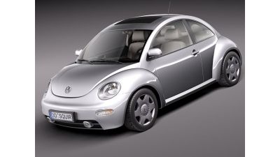 Volkswagen Beetle 1998-2004 3D Model