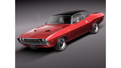 Dodge Challenger 1972-1974 3D Model