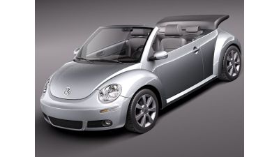 Volkswagen Beetle 2005 - 2011 convertible 3D Model